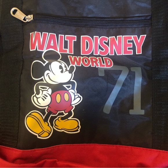 Disney Parks Black & Red Mickey Mouse Large Bag - Picture 8 of 10